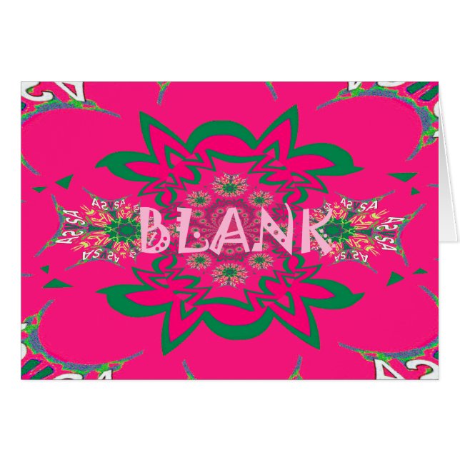 Blank baby vivid pink floral purple shade monogram (Front Horizontal)