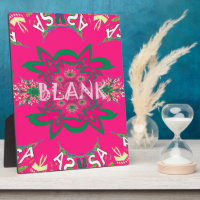 Blank baby vivid pink floral purple shade monogram