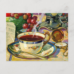 Blank Back Morning Coffee Still Life Invitation Or