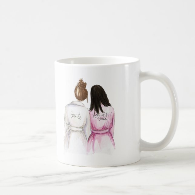 BLANK BACK Mug Auburn Bun Bride Bk Long Mum (Right)