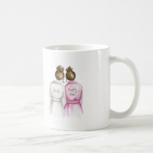 Blank Back Mug Brunette Bride Br Maid of H