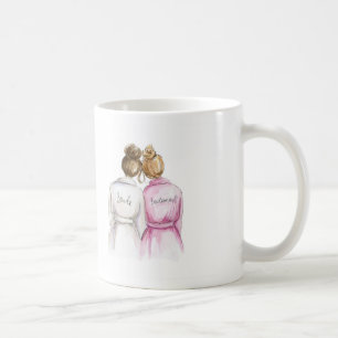 BLANK Back Mug Brunette Bun Bride Dk Bl Bun Bm