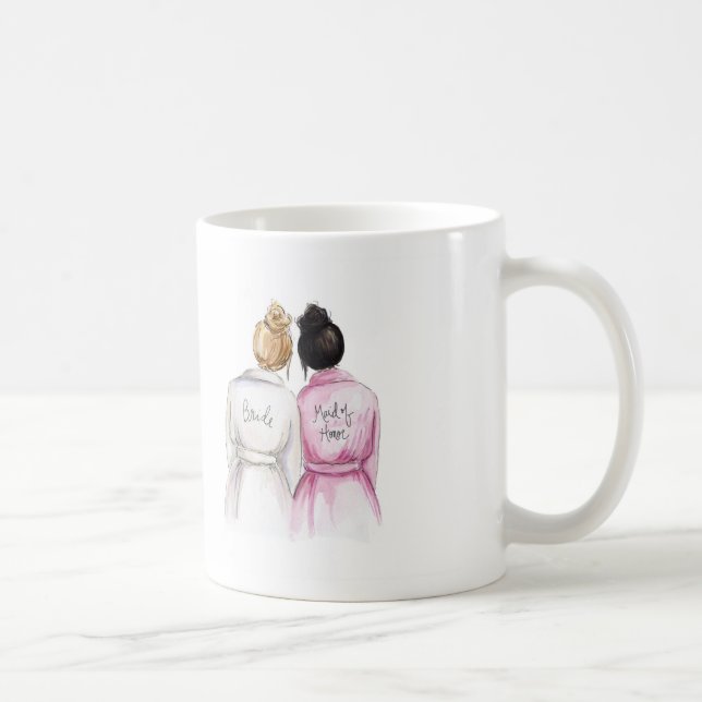 BLANK BACK Mug Dk Bl Bun Bride Bk Bun MOH (Right)