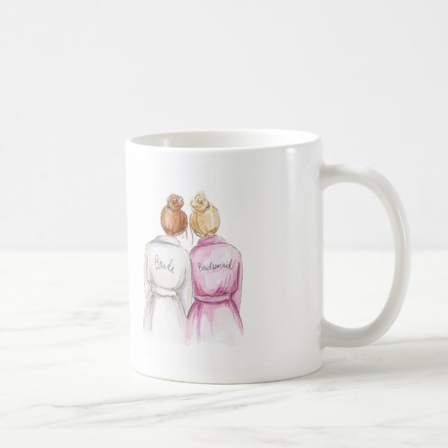BLANK BACK Mug Red Head Bride Blonde Bm (Right)
