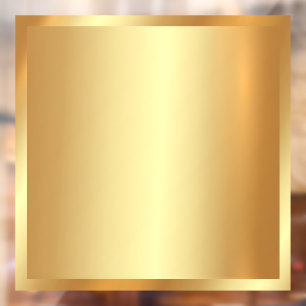 Blank Background Upload Logo Add QR Code Text Gold Window Cling