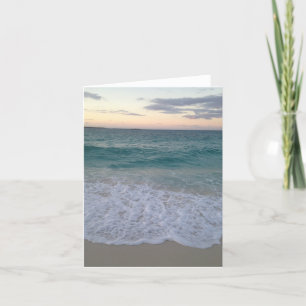 Blank Bahamas Sunset Greeting Card