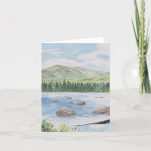Blank Baxter State Park Watercolor Note Card