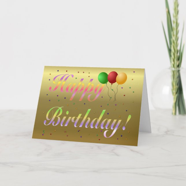 Blank Birthday Card (Front)