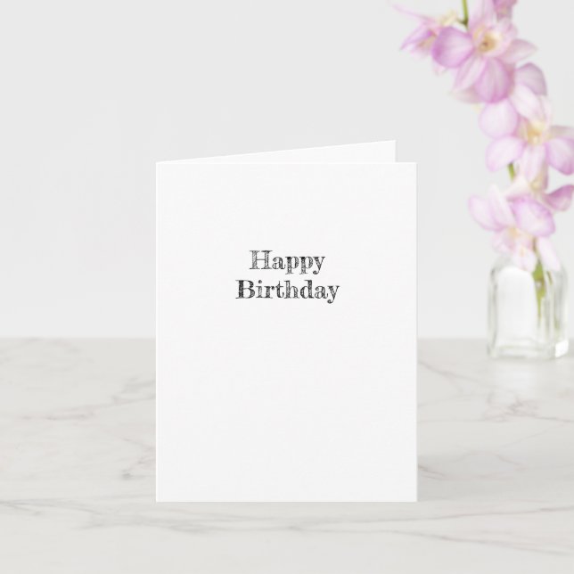 Blank Birthday Card (Orchid)