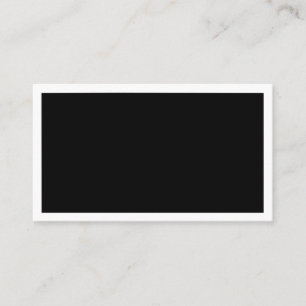 Blank Black Business Card