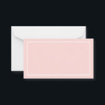 Blank Blush Pink Wedding Advice and Wishes<br><div class="desc">Blank Blush and White Wedding Wedding Advice and Wishes Card
featuring white rectangle border on blush pink background.
Also perfect as wedding place cards,  business cards and more.

Click on the customise it button to personalise the design by choosing background colour you like.</div>