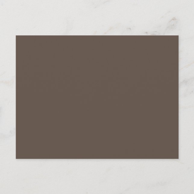 Blank Brown Postcard | Minimalist | Customizable (Front)