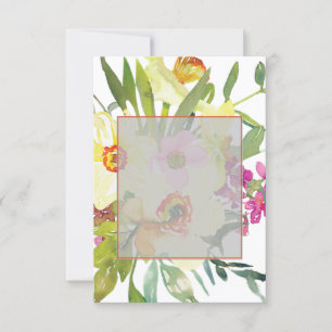 Blank budget Elegant daffodils wedding  Invitation