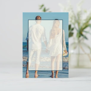 Blank budget Photo wedding Invitation