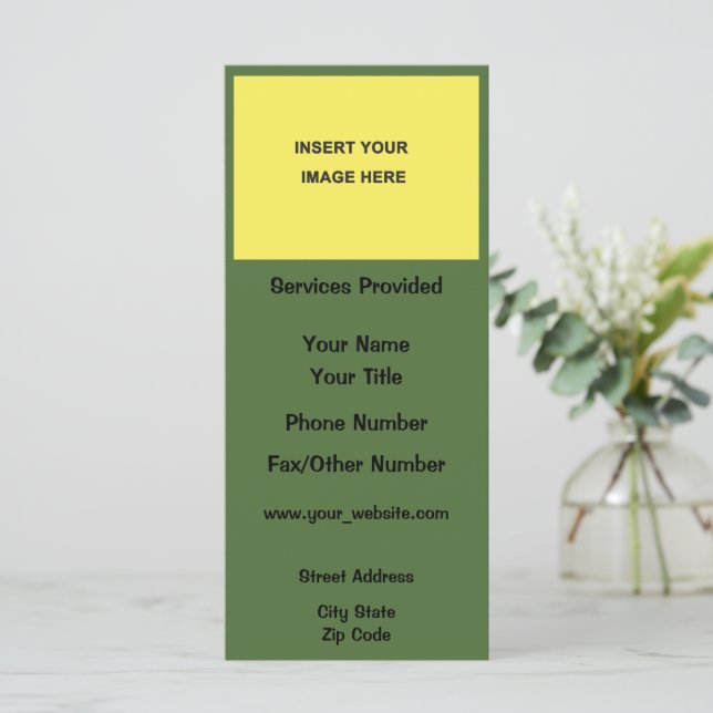 Blank Business Card (Standing Front)