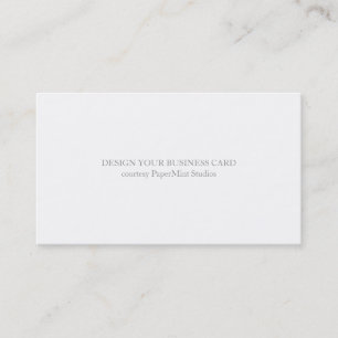 Blank Business Card   Business