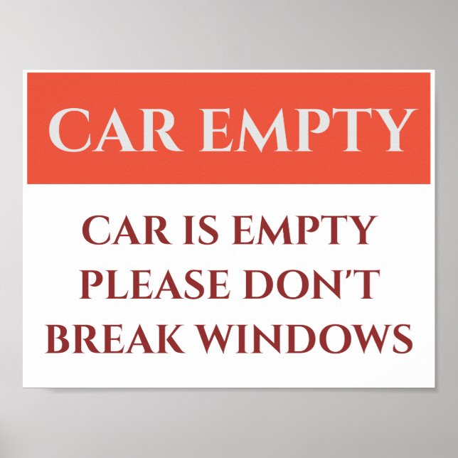 Blank Business Sale Sign, add or edit text Poster (Front)