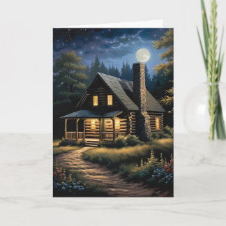Blank Cabin Greeting Card