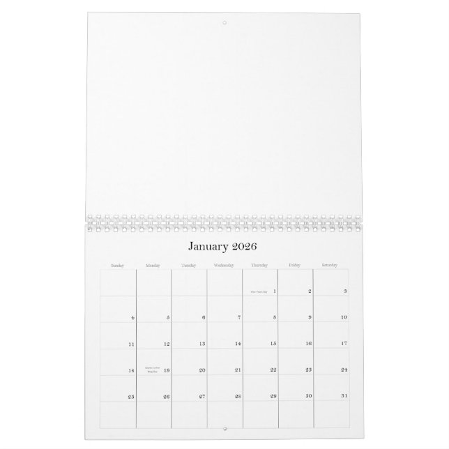 BLANK - calendar (Jan 2026)