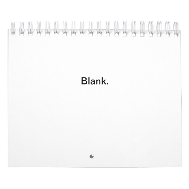 blank calendar (Cover)