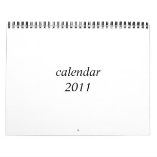 Blank calendar 2011