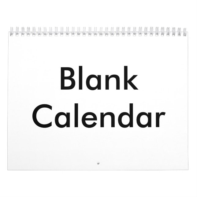 Blank Calendar 2026 (Cover)
