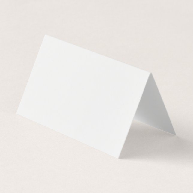 blank canvas folded business card template (Front)