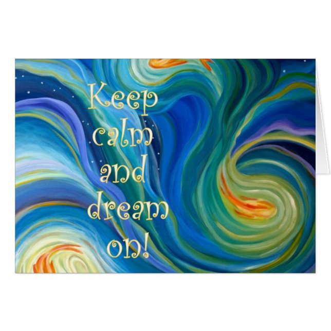 Blank card, Flourish, fish, Jennifer Smith (Front Horizontal)