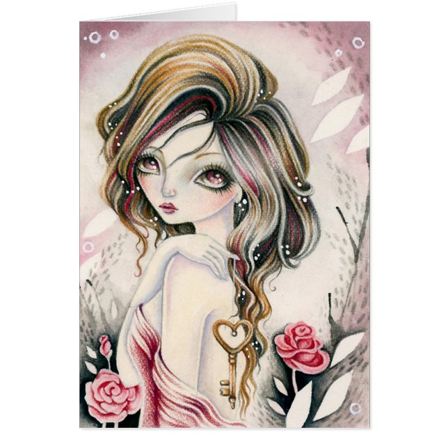 Blank Card  - * Key To My Heart * (Front)