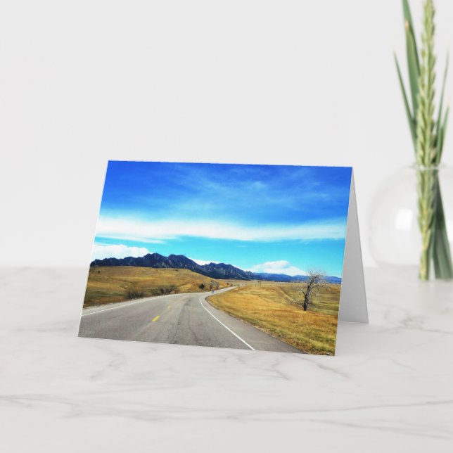 Blank Card Nature Photography Mountains Colorado (Front)