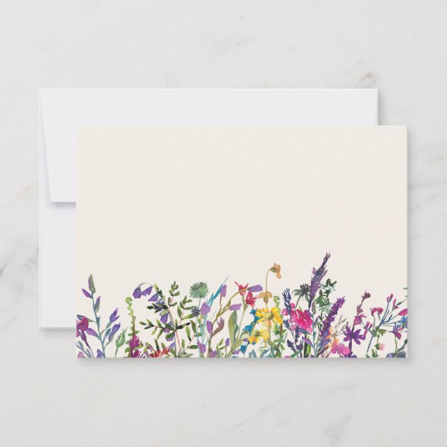 Blank Card Watercolor Floral (Front)