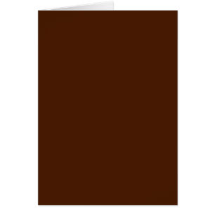 Blank Card with Chocolate Brown Background