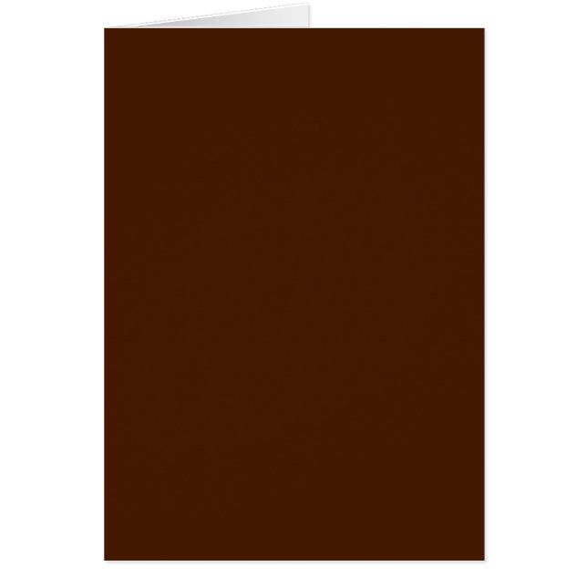 Blank Card with Chocolate Brown Background (Front)