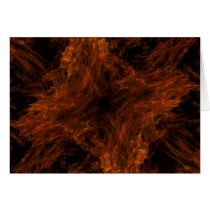 Blank Card with Fractal Design Background