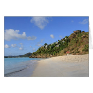 Blank Card with image of Beach in Antigua