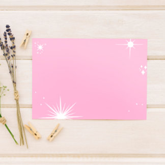Blank Celestial Starlight Affirmation/Quote Thank You Card