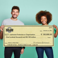 Blank Check for Sweepstakes & Awards PARCHMENT