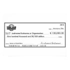 Blank Check for Sweepstakes & Awards