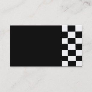 blank checker business card