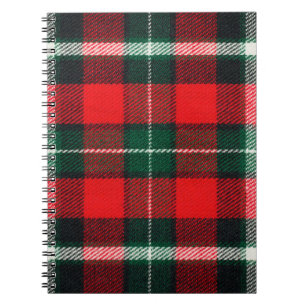 Blank chequered fabric texture, background with co notebook