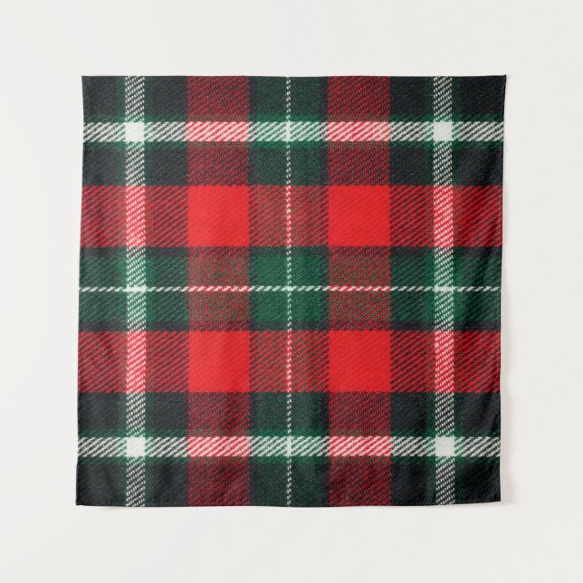 Blank chequered fabric texture, background with co tapestry (Front)