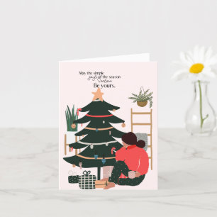 Blank Christmas Card African American
