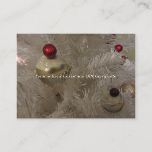 Blank Christmas Tree Gift Certificate