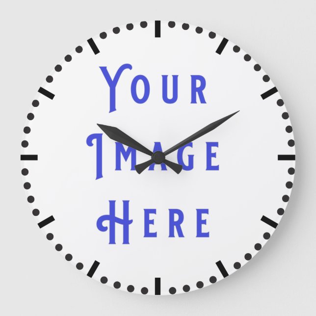 Blank clock 9: add your image (Front)