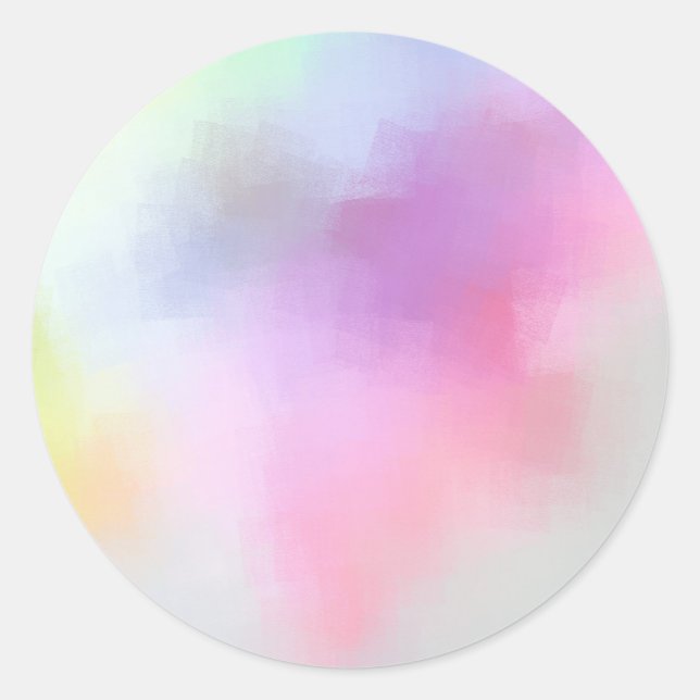 Blank Colourful Template Modern Abstract Elegant Classic Round Sticker (Front)