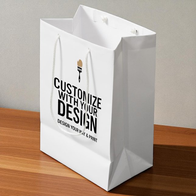 Blank Company Branded Custom Personalised  Medium Gift Bag (Creator Uploaded)