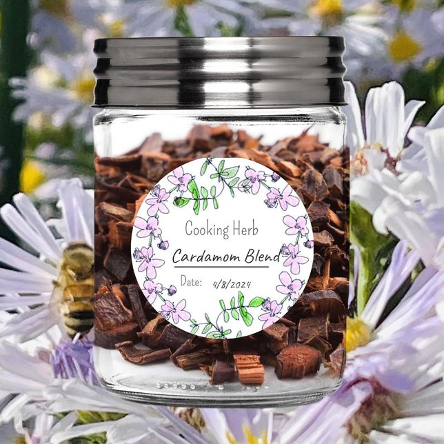 Blank Cooking Herbs Jar Label Thyme Custom (Creator Uploaded)