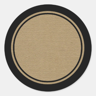 Blank Craft Paper Printed Bottle Jar Label