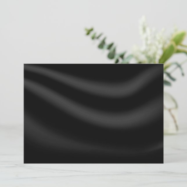 BLANK CREATE YOUR OWN BLACK INVITATION (Standing Front)
