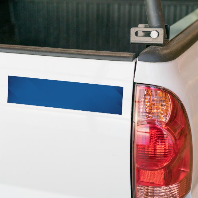 BLANK CREATE YOUR OWN BLUE BUMPER STICKER (On Truck)